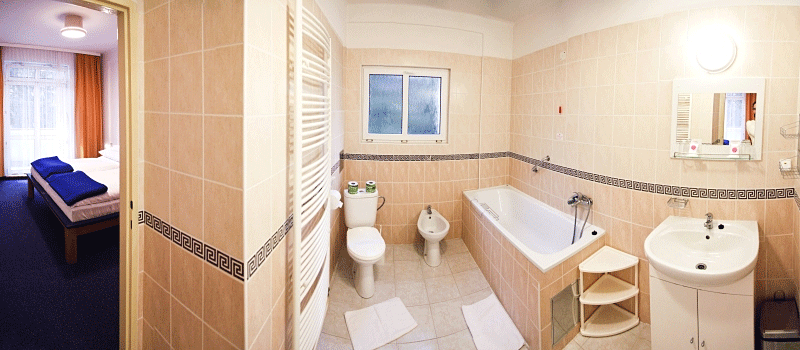 Ванная комната в апартаменте отеля Палас курорта Слиач