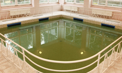 Термальный бассейн на лечебном курорте Слиач