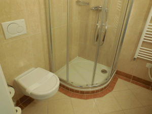 Ванная комнатя в номере Комфорт отеля Термия Палас***** на курорте Пиештяны
