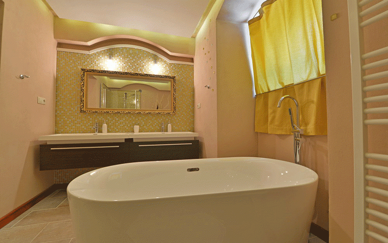 Ванная комната в Апартаменте отеля Гёте, Склене Теплице