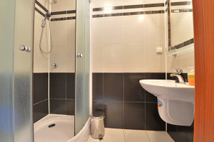 Ванная комната в номере Комфорт отеля Гёте, Склене Теплице